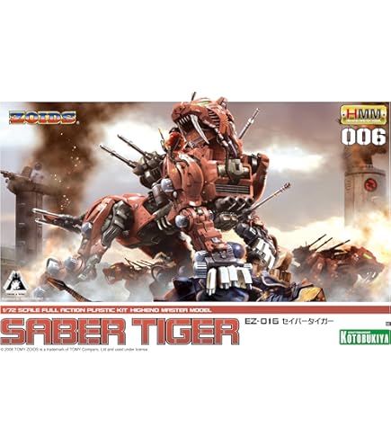 Amazon.com: Zoids Tomy Japanese Model Kit ZD024 Saber Tiger